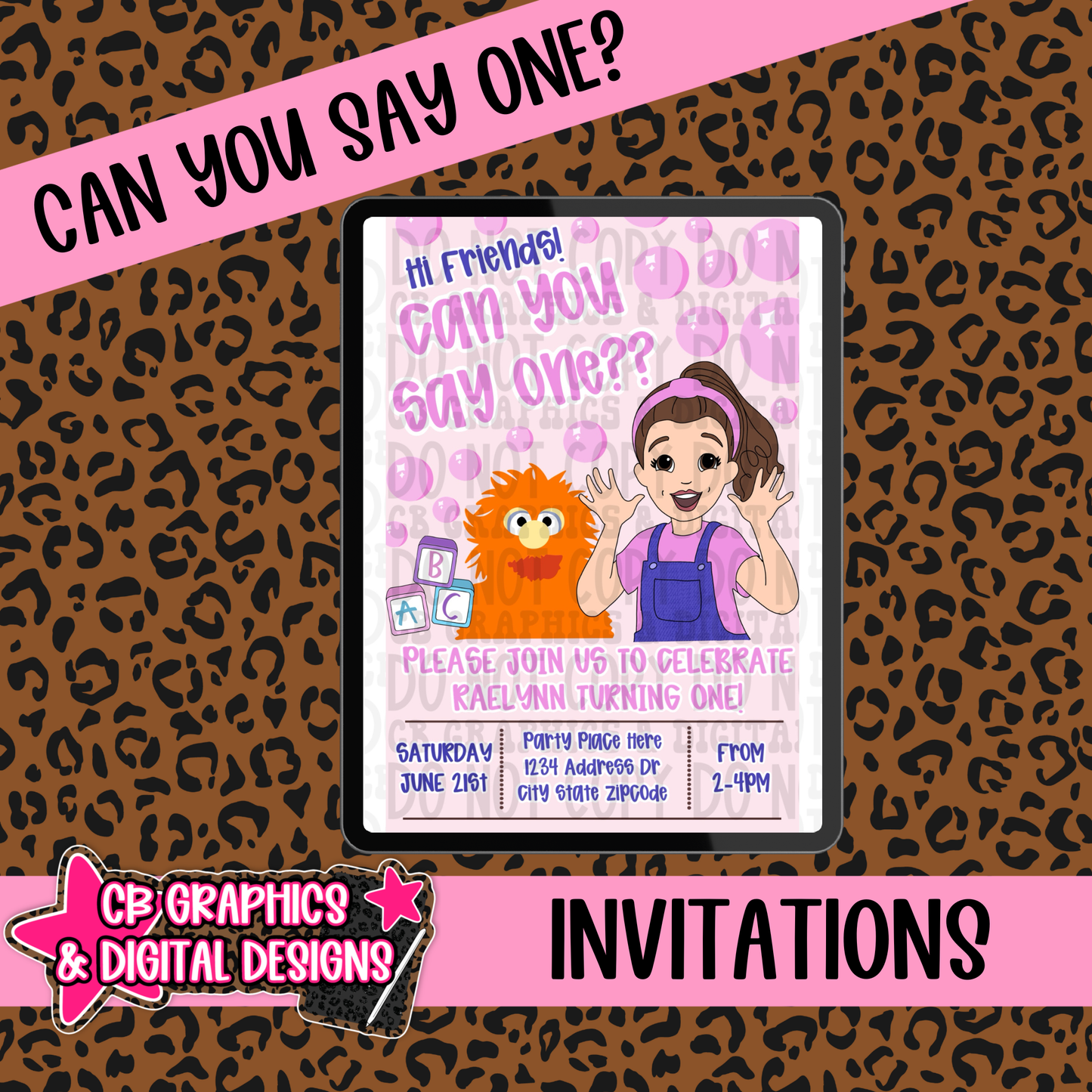Can You Say One? Invite