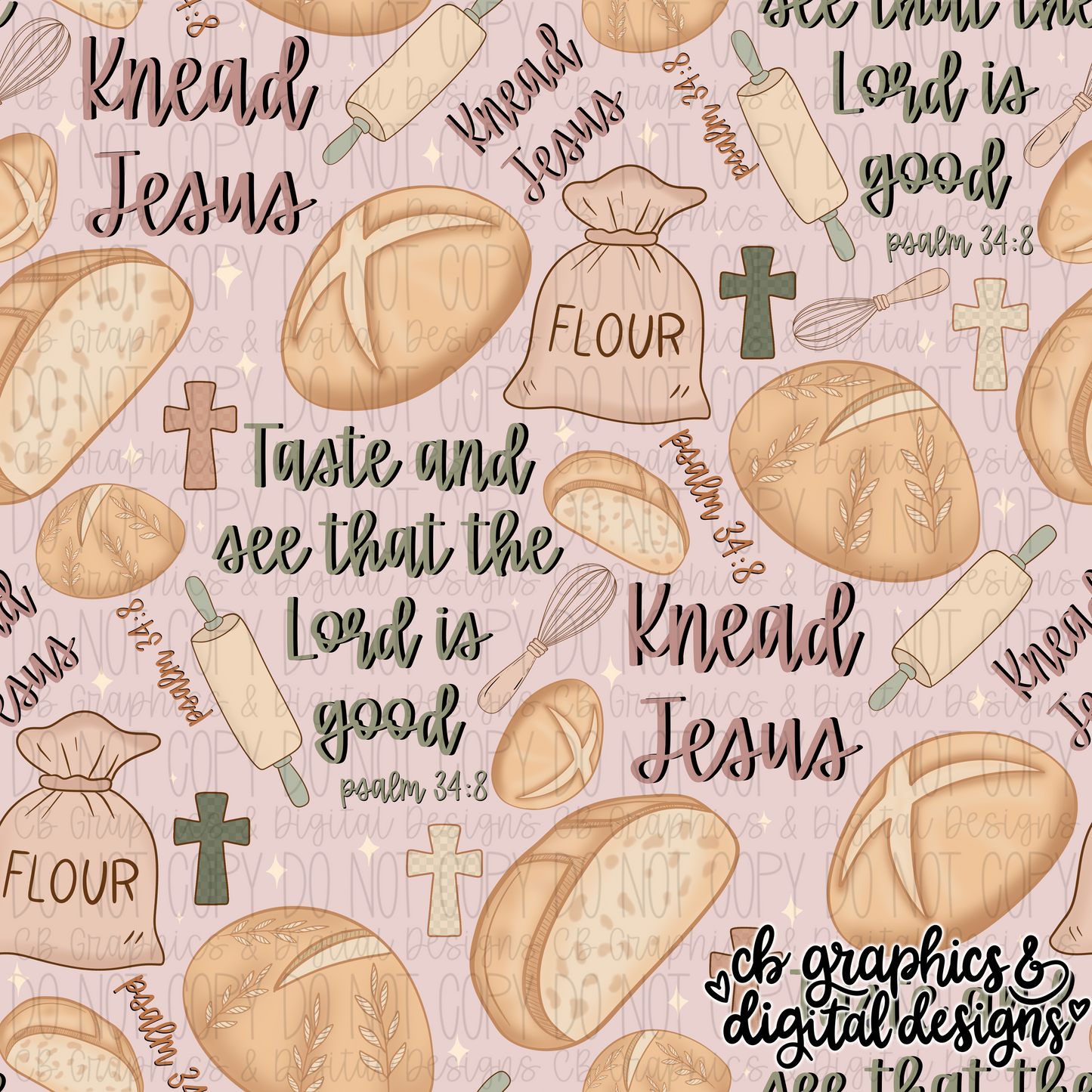 Knead Jesus Seamless File