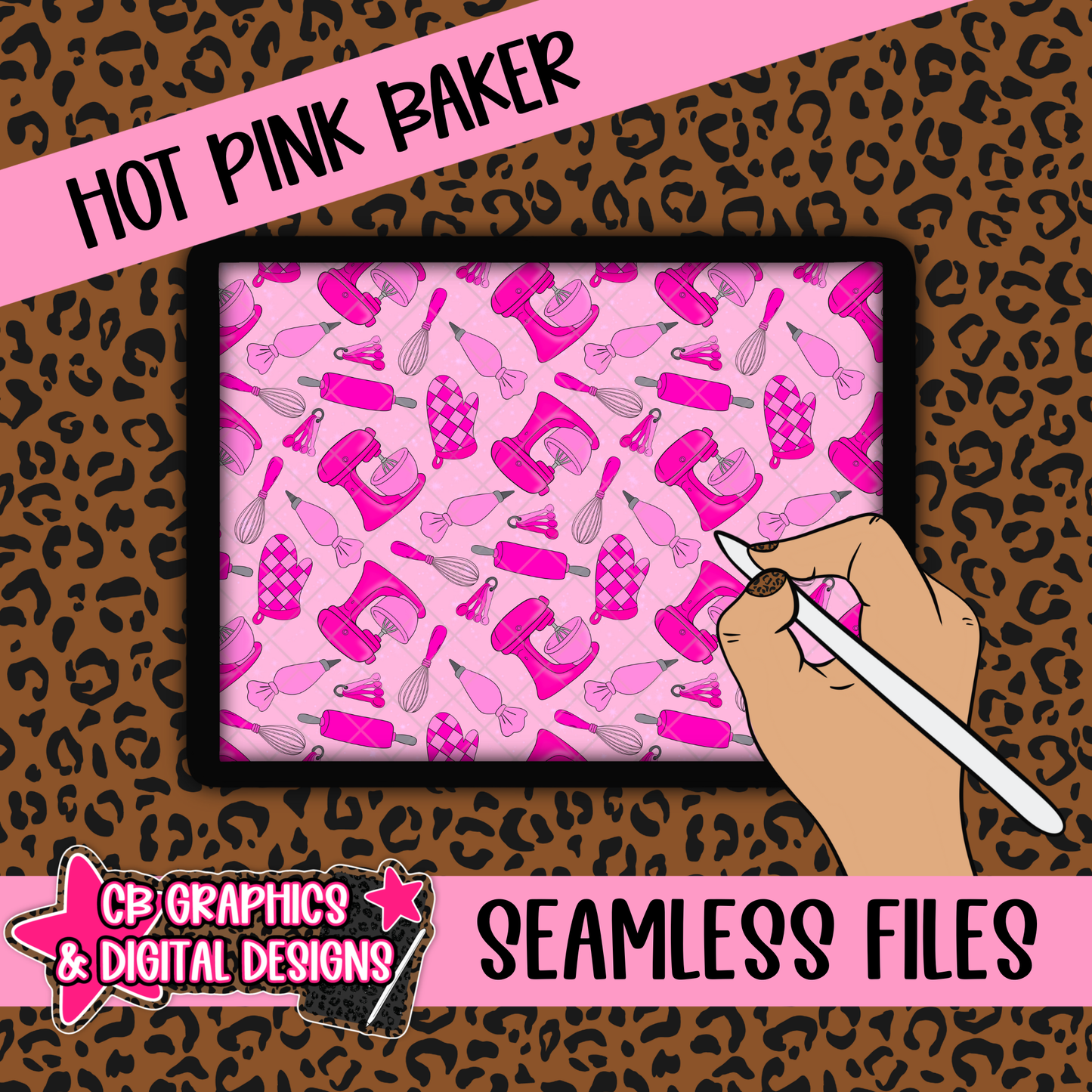 Hot Pink Baker Seamless File