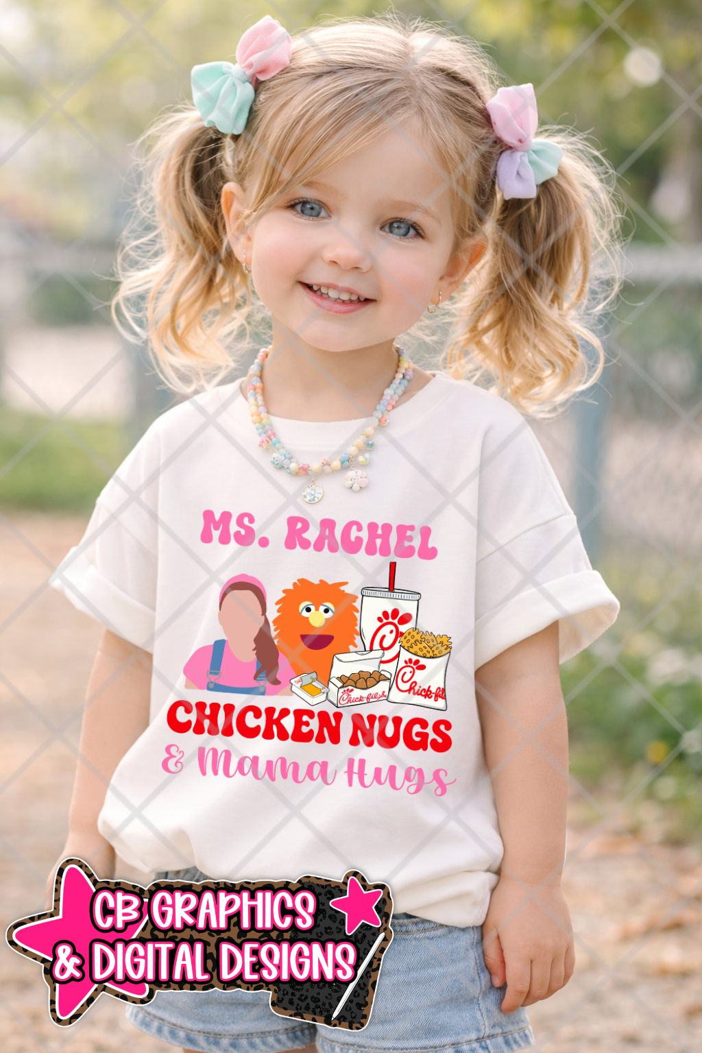 Chicken Nugs & Mama Hugs PNG