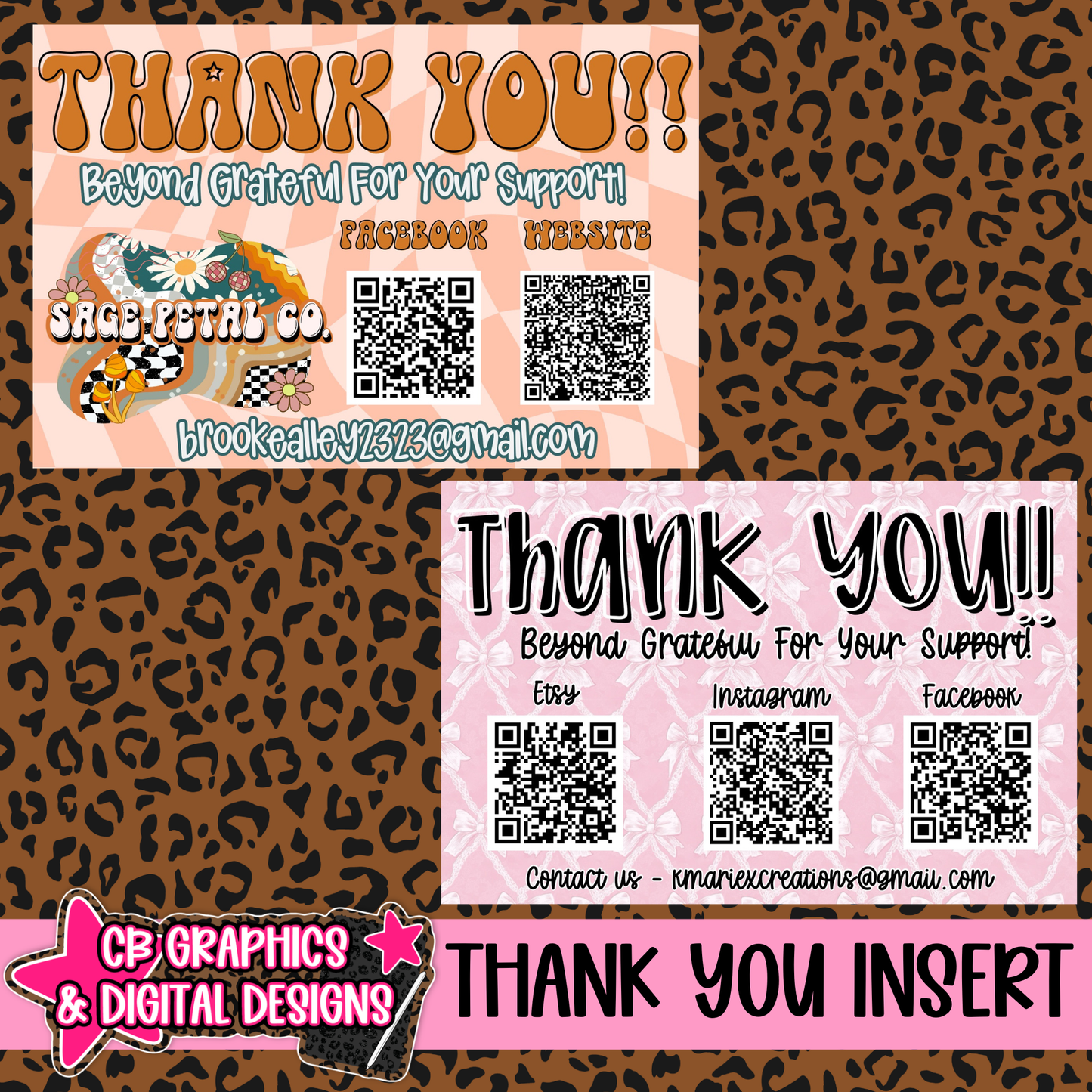 Thank You Insert