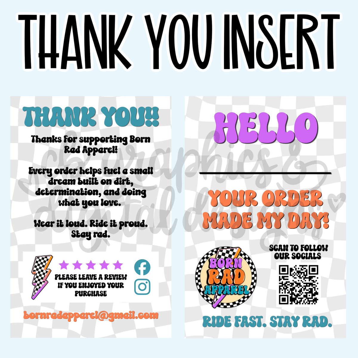 Thank You Insert