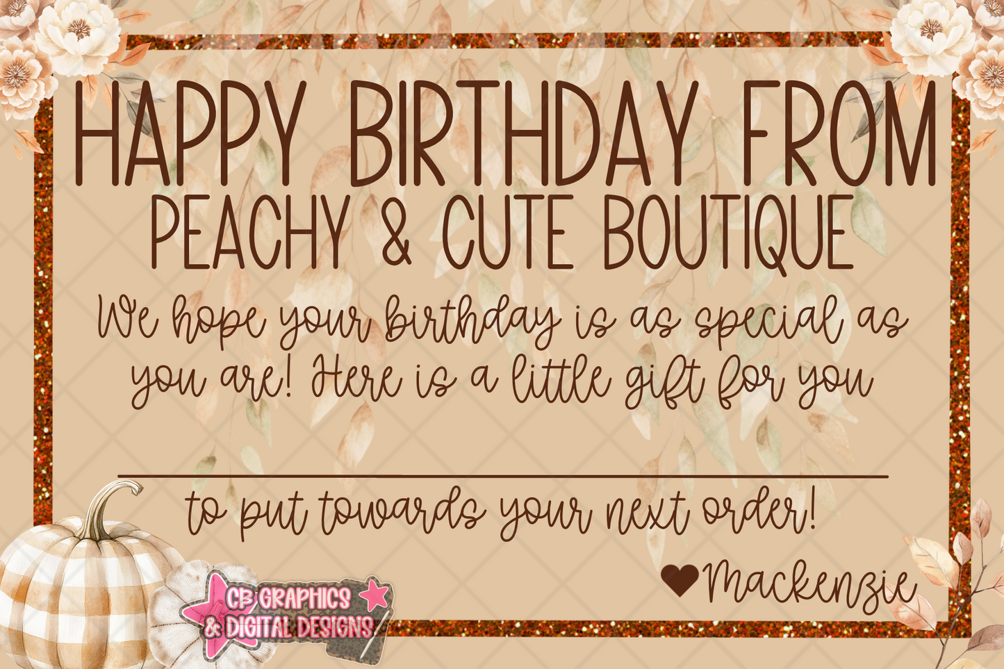 12 Monthly Themed Birthday Cards (semi-custom)