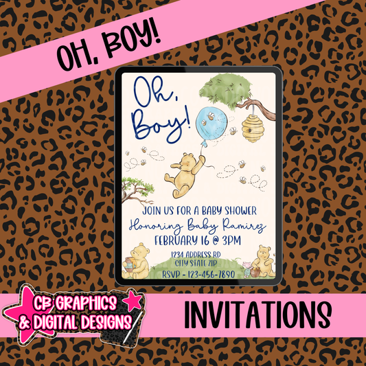 Oh, Boy Invite