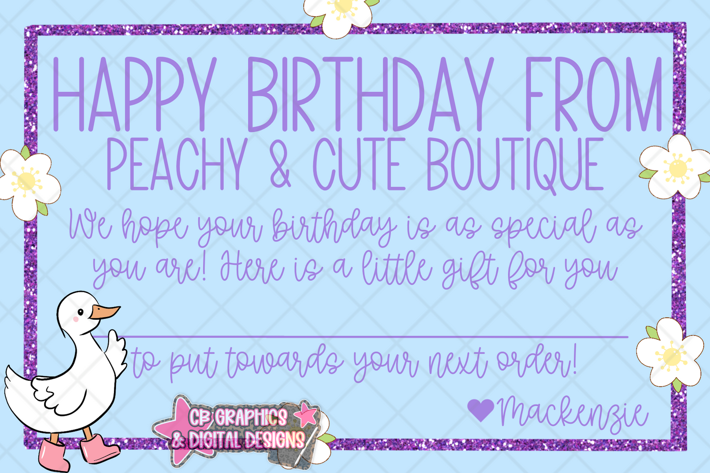 12 Monthly Themed Birthday Cards (semi-custom)