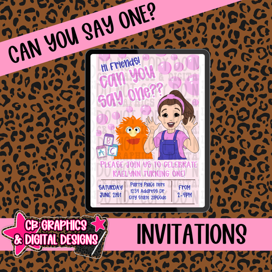 Can You Say One? Invite