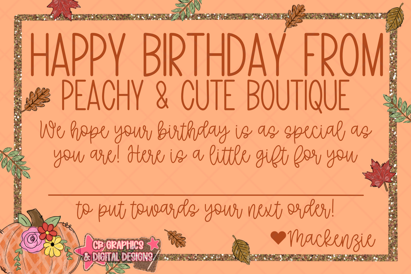 12 Monthly Themed Birthday Cards (semi-custom)