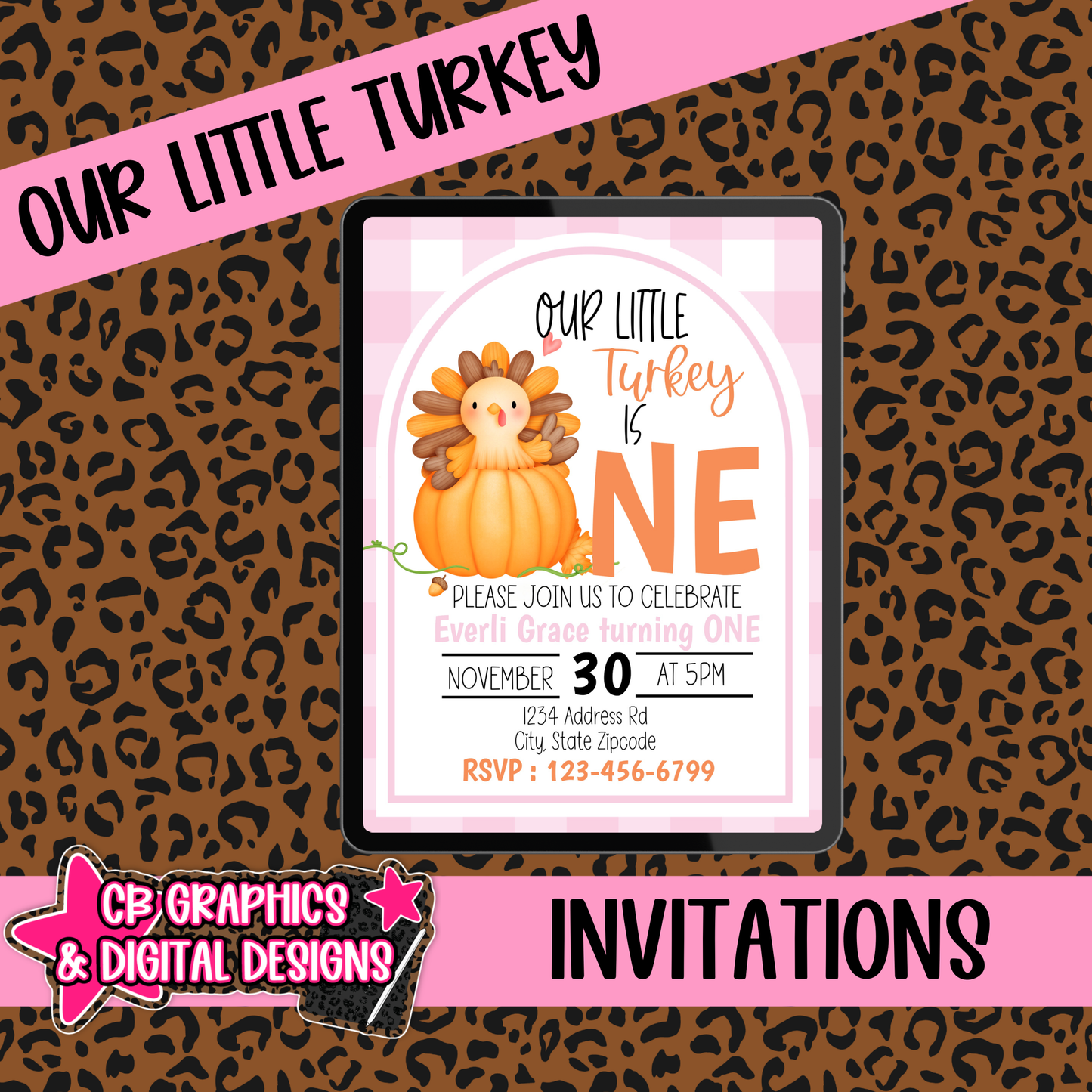 Our Little Turkey Invite