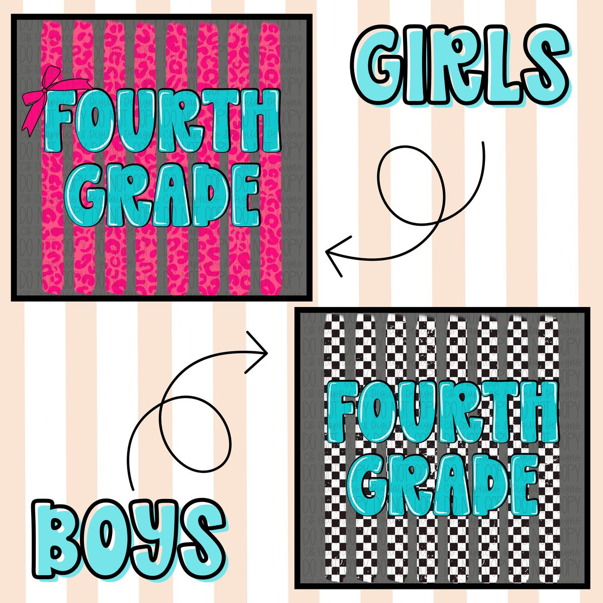 Pre-K - 5th Grade Bundle (14 PNGs)