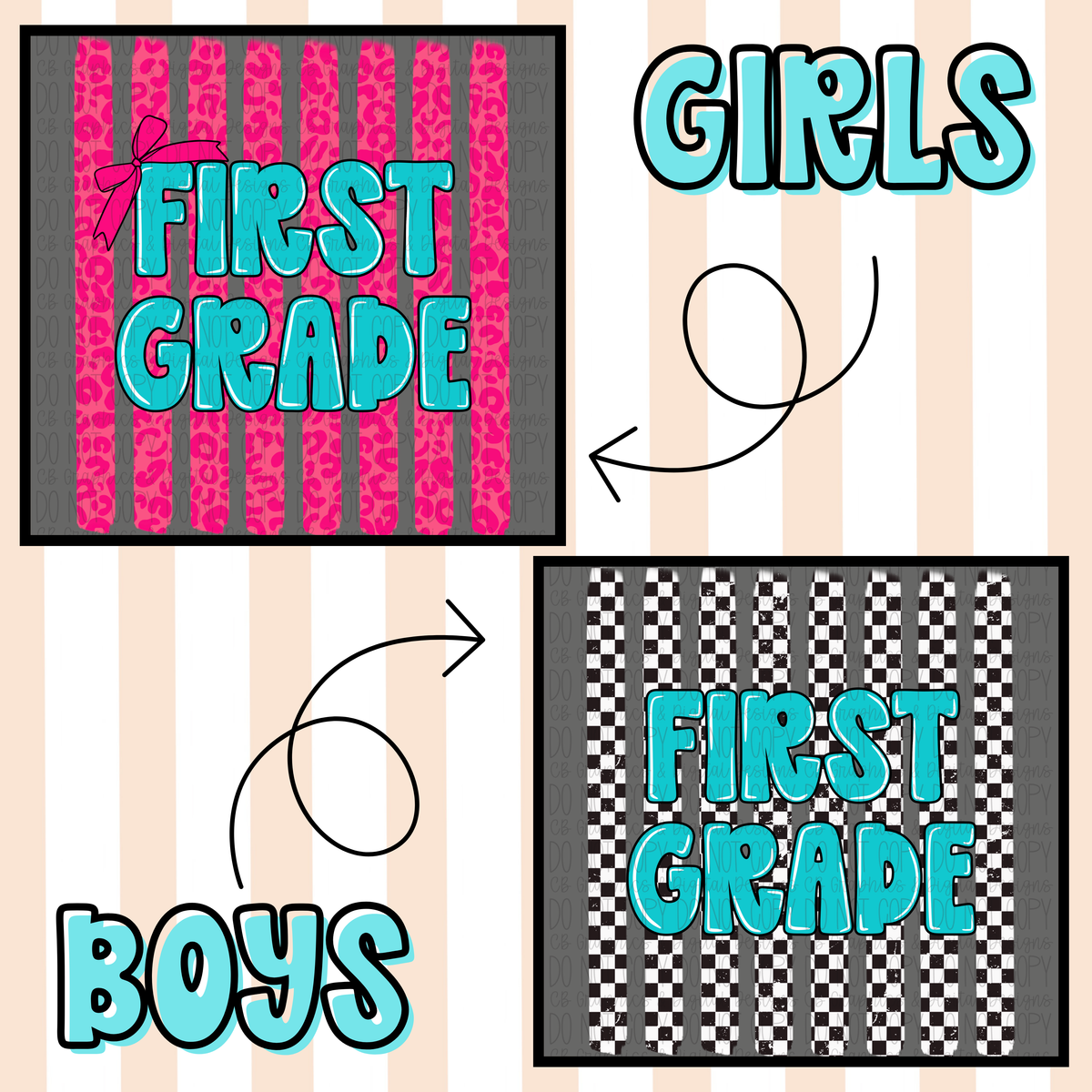 Pre-K - 5th Grade Bundle (14 PNGs)