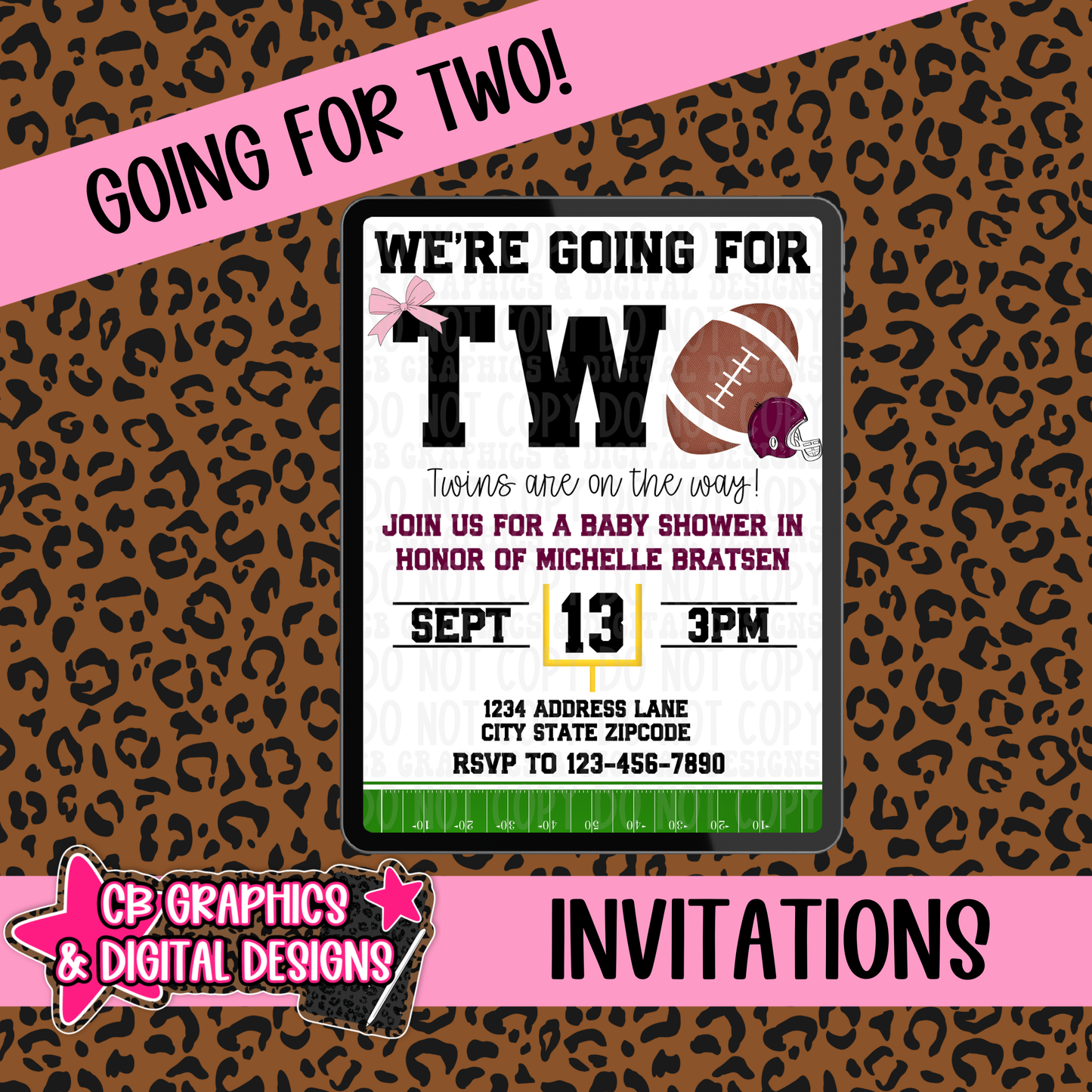 Going for Two Invite