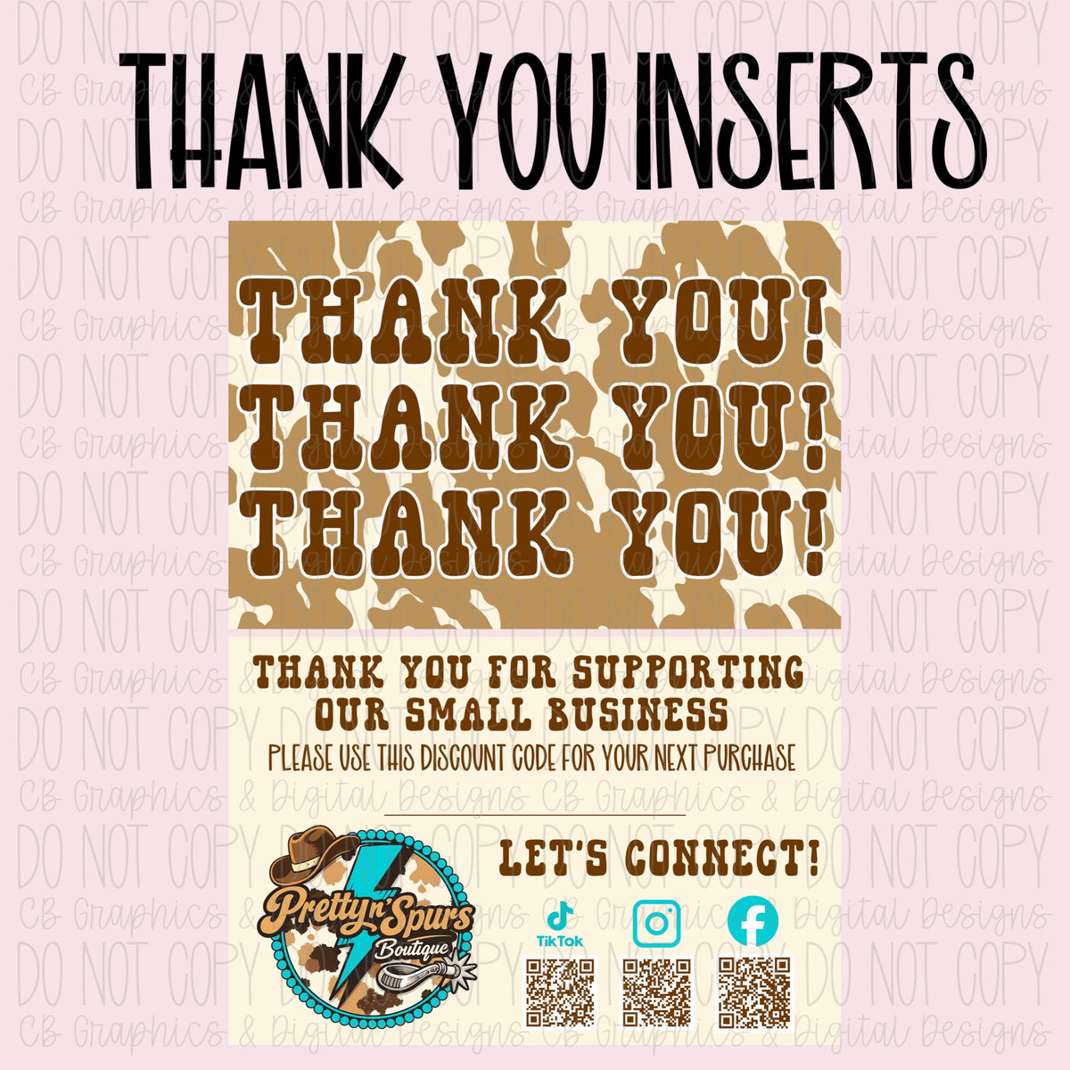 Thank You Insert