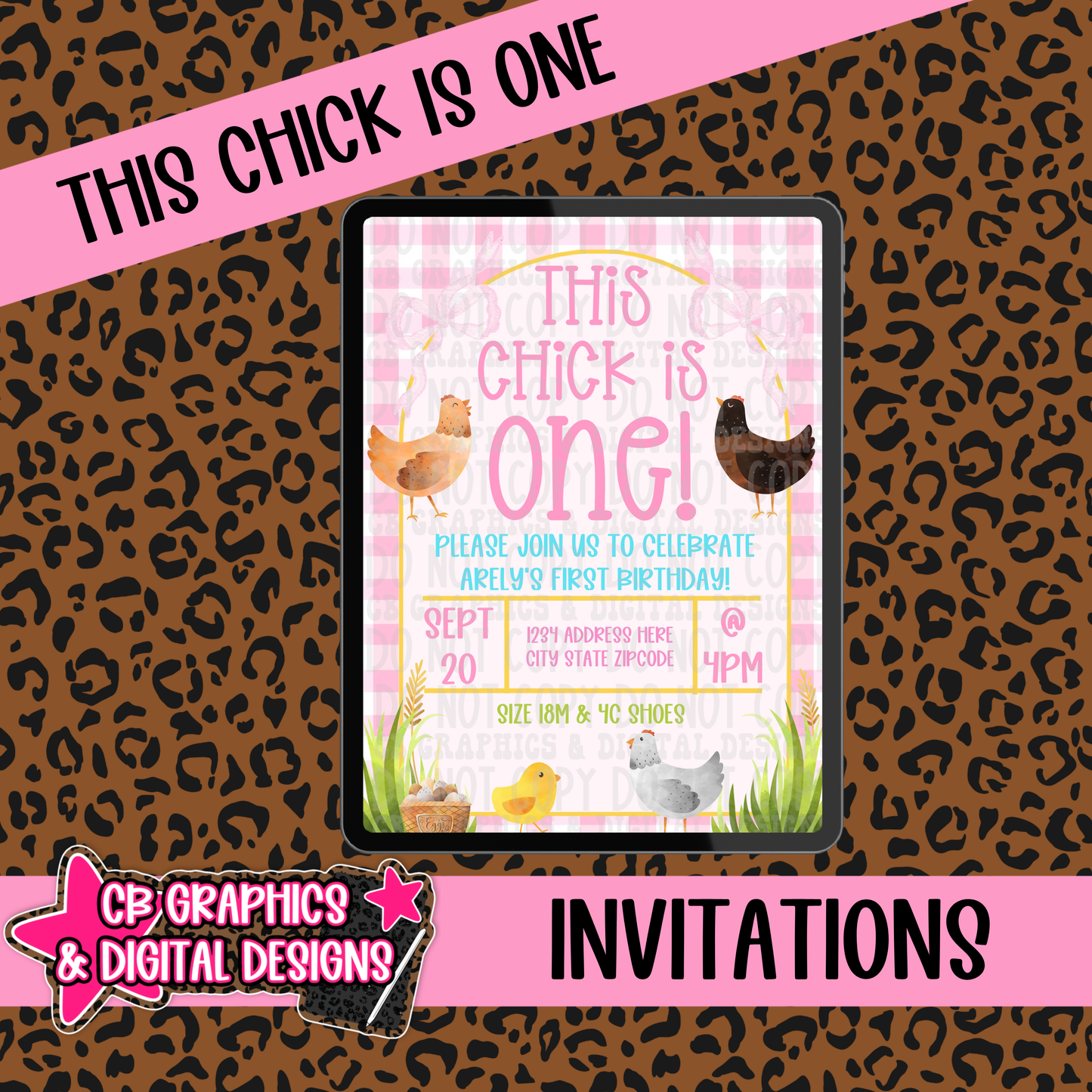 This Chick Is One Invite