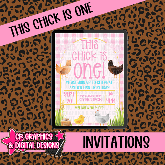 This Chick Is One Invite