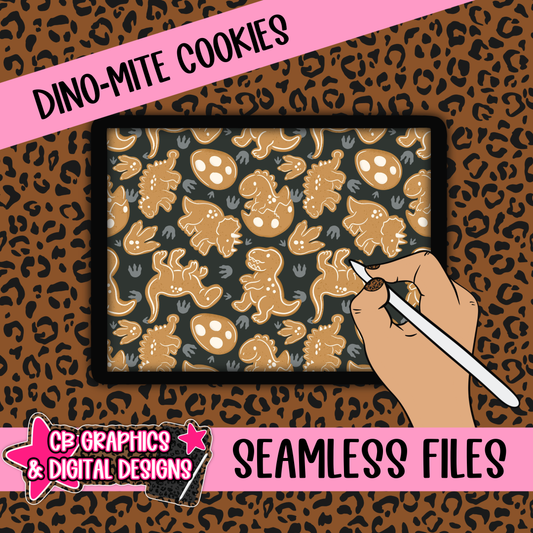 Dino-Mite Cookies Seamless File