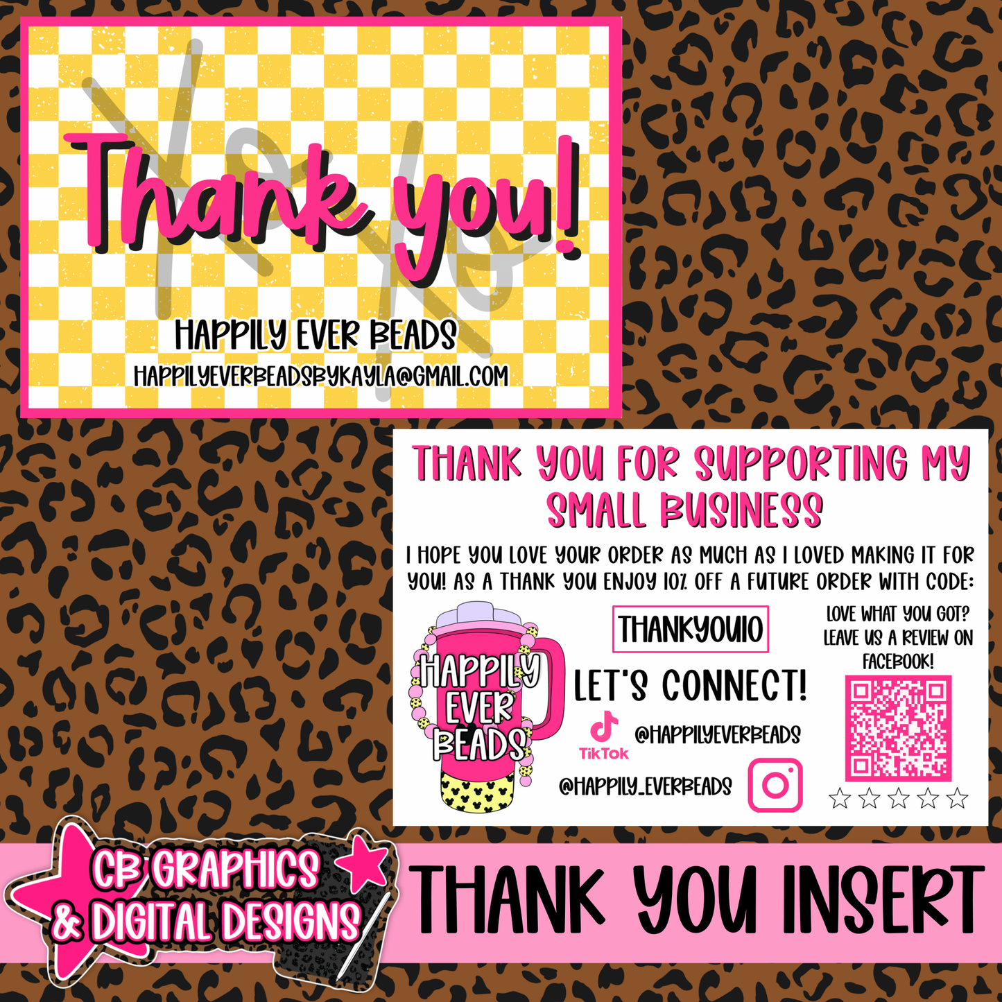 Thank You Insert