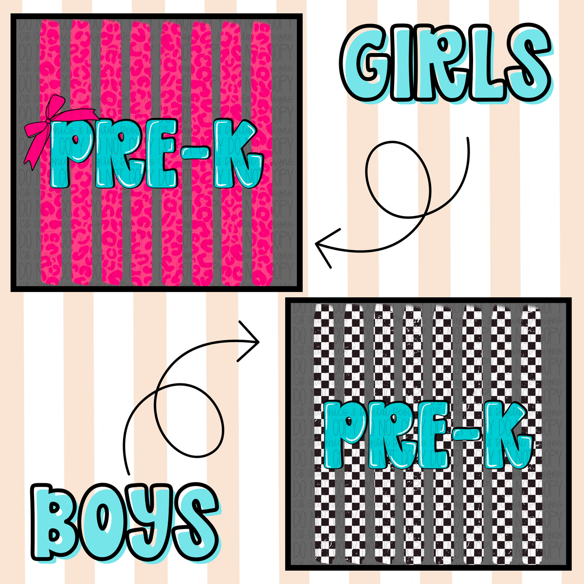 Pre-K - 5th Grade Bundle (14 PNGs)