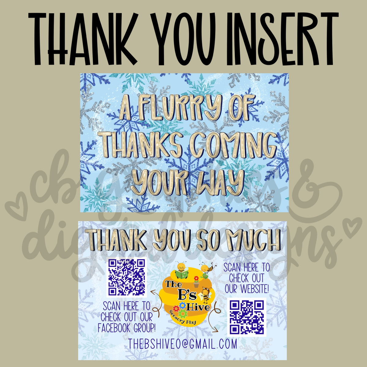 Thank You Insert