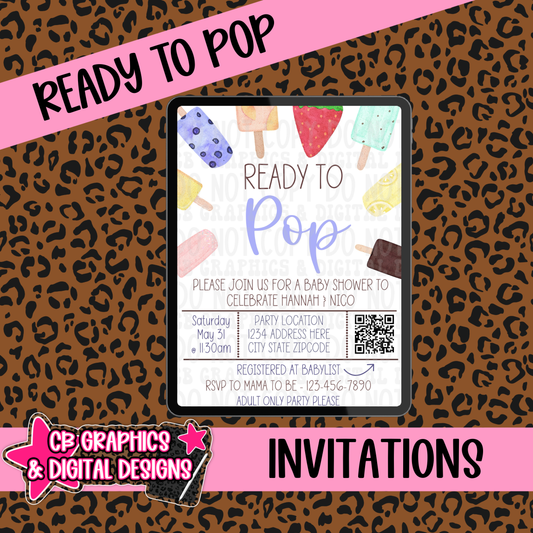 Ready To Pop Invite