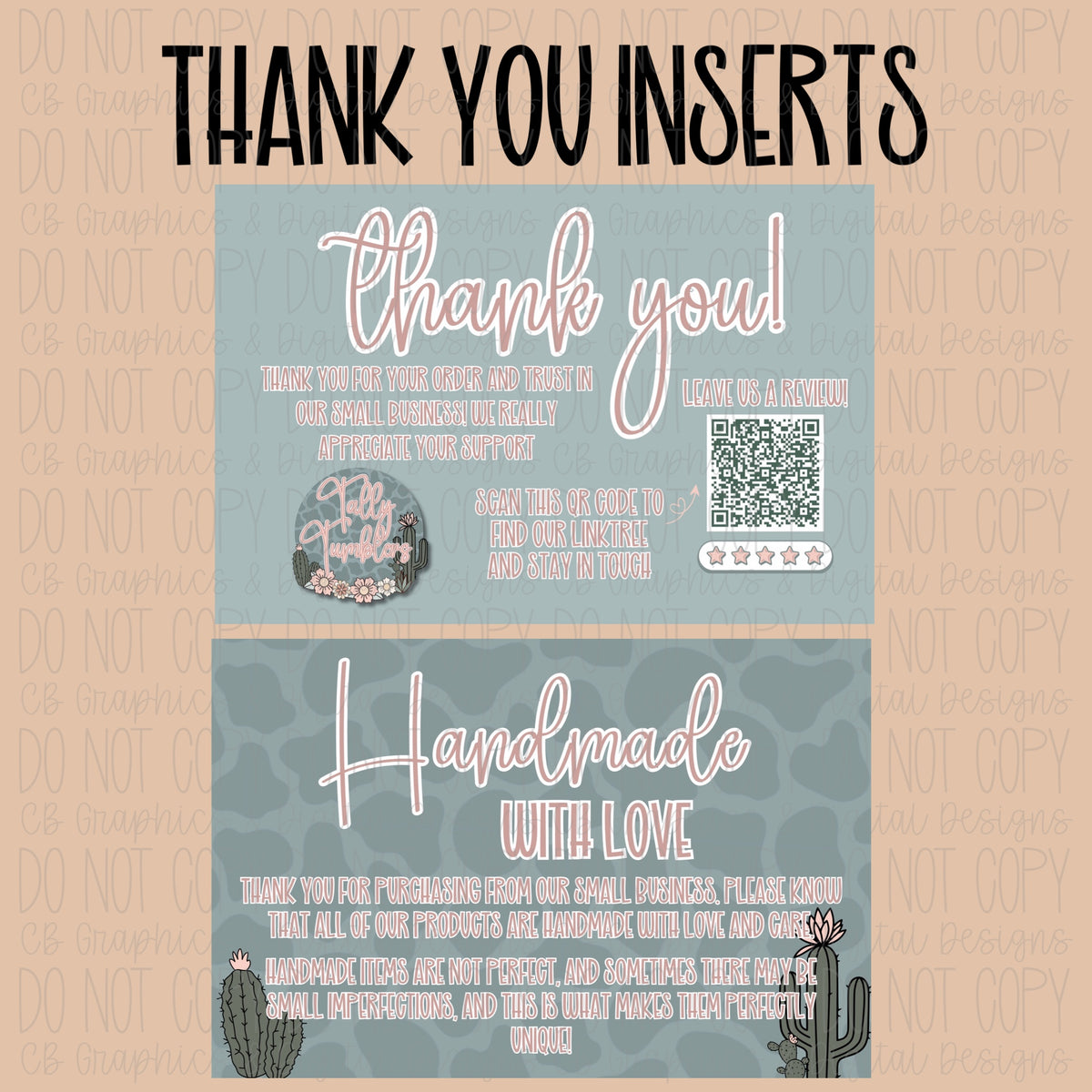 Thank You Insert