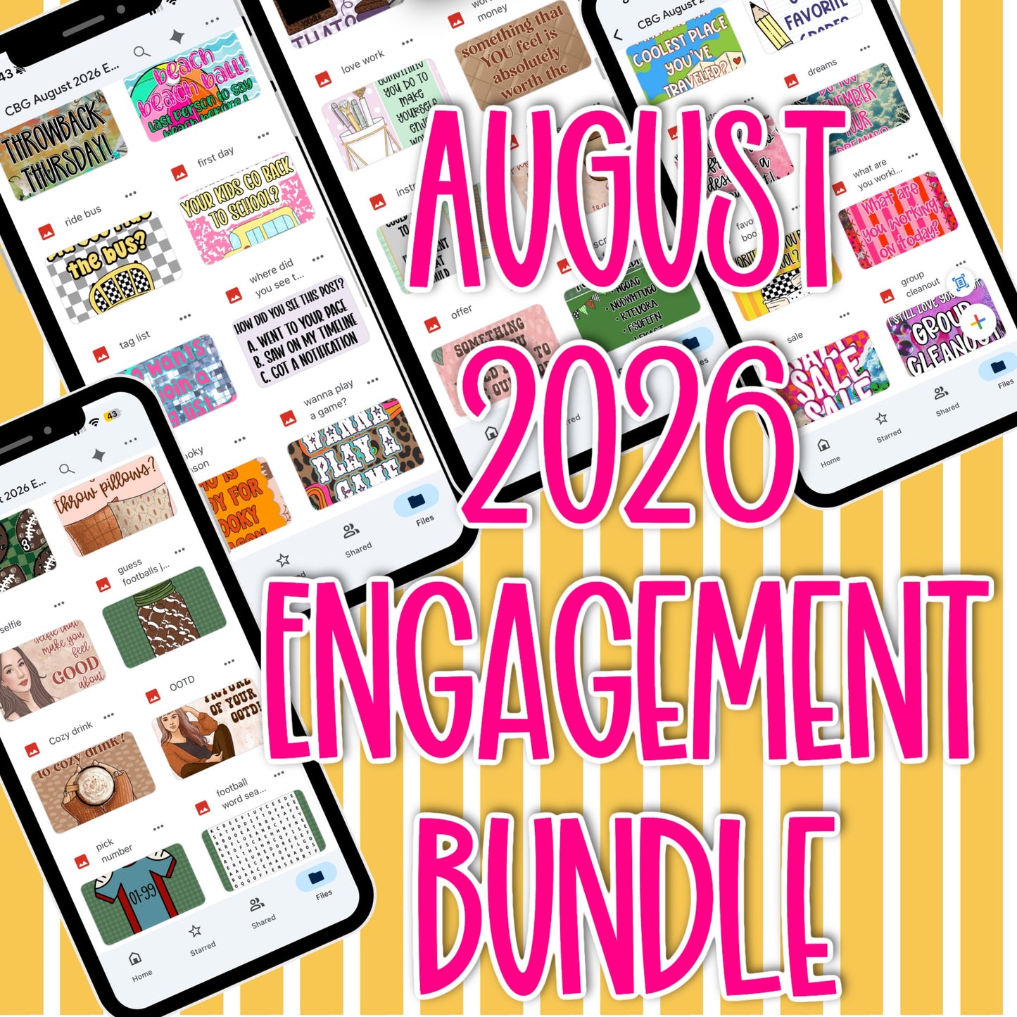 August 2026 Engagement Bundle Drive