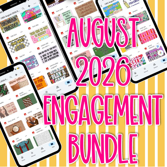 August 2026 Engagement Bundle Drive