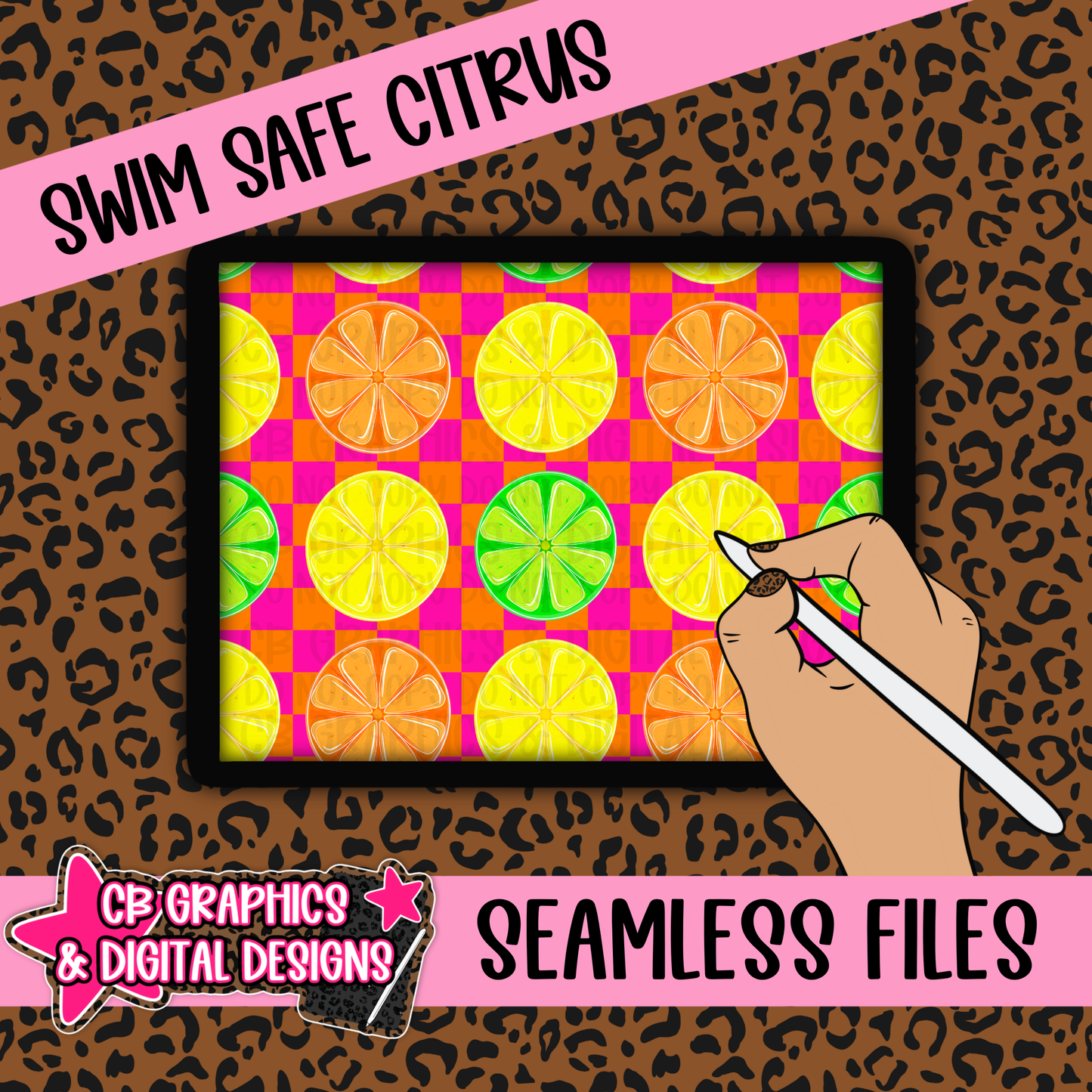 Swim Safe Citrus Seamless File