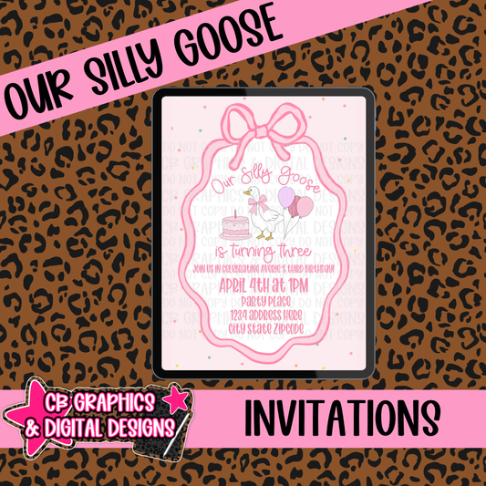 Our Silly Goose Invitation