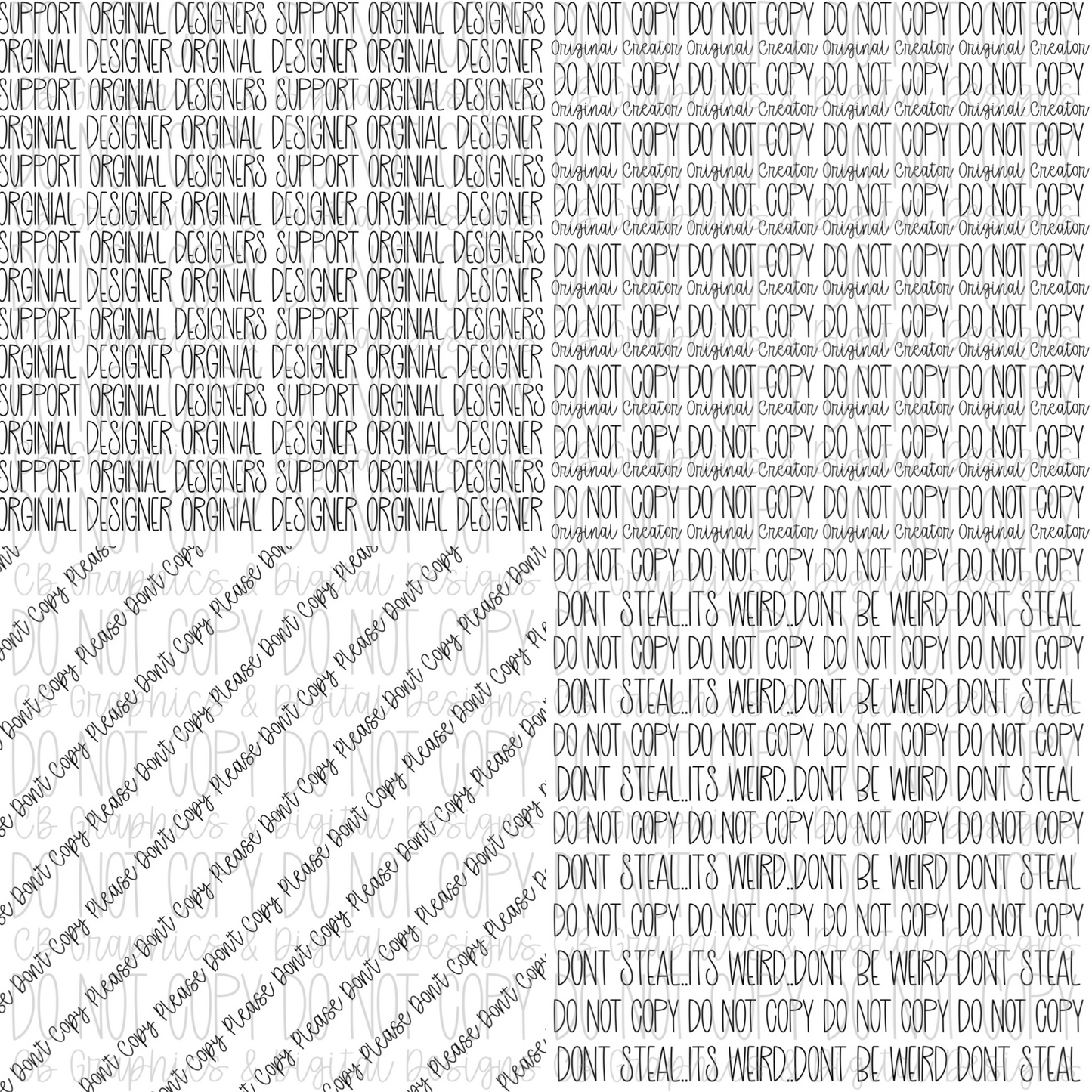 Full-Page Watermark Bundle of 4