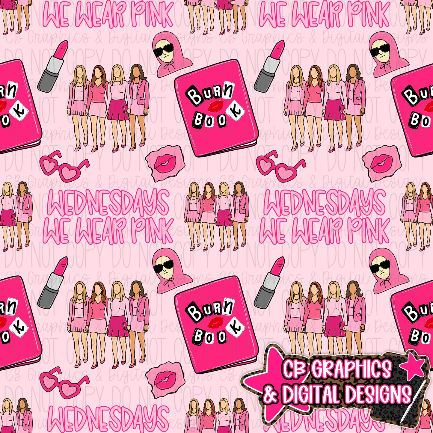 Pink Girls Seamless File