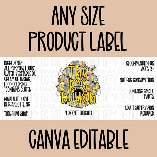 Canva Editable Label
